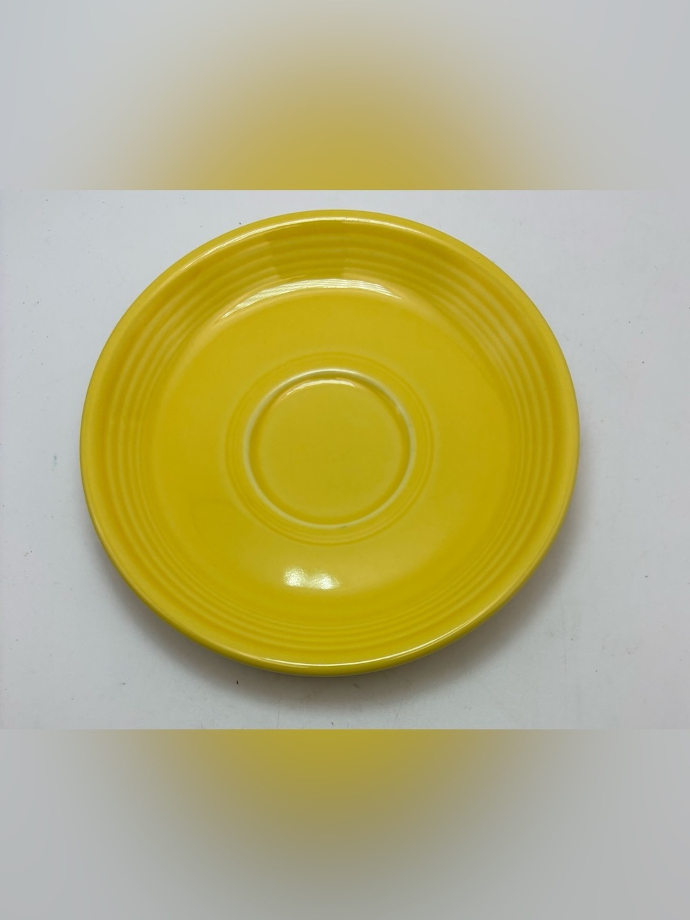 Vintage Fiesta Yellow Saucer Plate 6” Homer Laughlin Fiesta Ware Lead Free USA